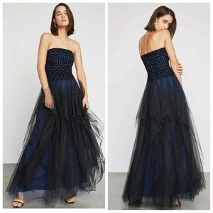 BCBG Maxazria Strapless Embroidered